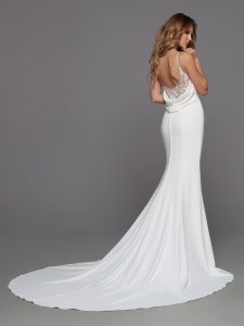 Wedding Dress with Back Waist Accent: DaVinci Bridal Style #50717