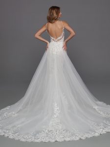 Wedding Dress with Detachable Bridal Skirt: DaVinci Bridal Style #50720