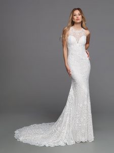 Sheath Wedding Dresses for 2023: DaVinci Bridal Style #50723