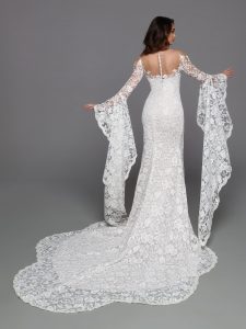 Wedding Dress with Unique Sleeves: DaVinci Bridal Style #50735