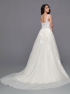 Wedding Dress with Detachable Bridal Skirt: DaVinci Bridal Style #50738