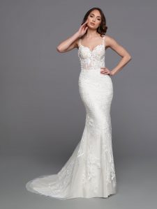 Sheer Bodice Wedding Dresses for 2023: DaVinci Bridal Style #50738