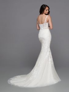 Davinci Bridal 50706 A Line Sequin Lace Sheer Corset Wedding Dress Backless  Bridal Gown