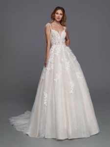 Sheer Bodice Wedding Dresses for 2023: DaVinci Bridal Style #50741