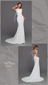 DaVinci Bridal Style #50712: Fit & Flare Sheath Wedding Dress