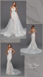 DaVinci Bridal Style #50720: Fit & Flare Sheath Wedding Dress
