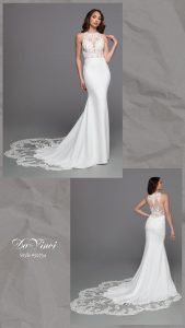 DaVinci Bridal Style #50742: Fit & Flare Sheath Wedding Dress