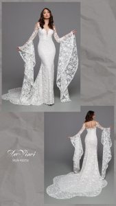 DaVinci Bridal Style #50735: Fit & Flare Sheath Wedding Dress