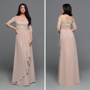 DaVinci Bridesmaid Flowing Skirt Dress Style #60529