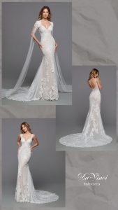 DaVinci Bridal Style #50713: Fit & Flare Sheath Wedding Dress