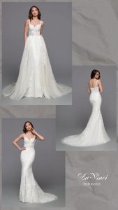 DaVinci Bridal Style #50738: Fit & Flare Sheath Wedding Dress
