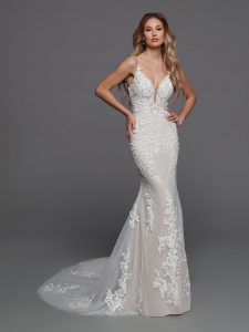 Wedding Dress with Detachable Bridal Skirt: DaVinci Bridal Style #50720