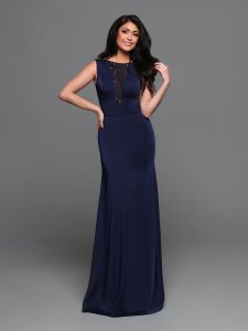 DaVinci Navy Blue Bridesmaids Dress Style #60520