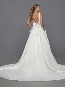 2023 Wedding Dress Trends Mini Dresses & Bow Details: DaVinci Bridal Style #50766