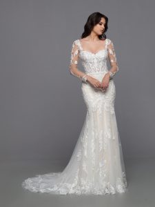 Sheer Bodice Wedding Dresses for 2023: DaVinci Bridal Style #50774