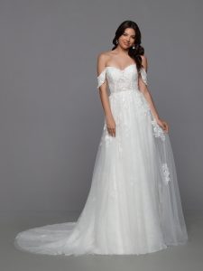 Off the Shoulder Wedding Dresses for 2023: DaVinci Bridal Style #50787