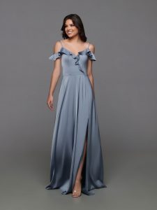 Off the Shoulder Bridesmaids’ Dress for Fall 2023: DaVinci Bridesmaid Style #60569