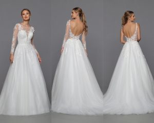 Winter 2023 Wedding Dresses Sneak Peek: Detachable Sleeves DaVinci Bridal Style #50769