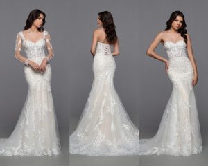 Winter 2023 Wedding Dresses Sneak Peek: Detachable Sleeves DaVinci Bridal Style #50774