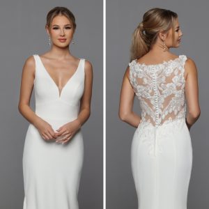 Winter 2023 Wedding Dresses Sneak Peek: Detachable Sleeves DaVinci Bridal Style #50776