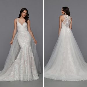 Winter 2023 Wedding Dresses Sneak Peek: Detachable Train DaVinci Bridal Style #50783
