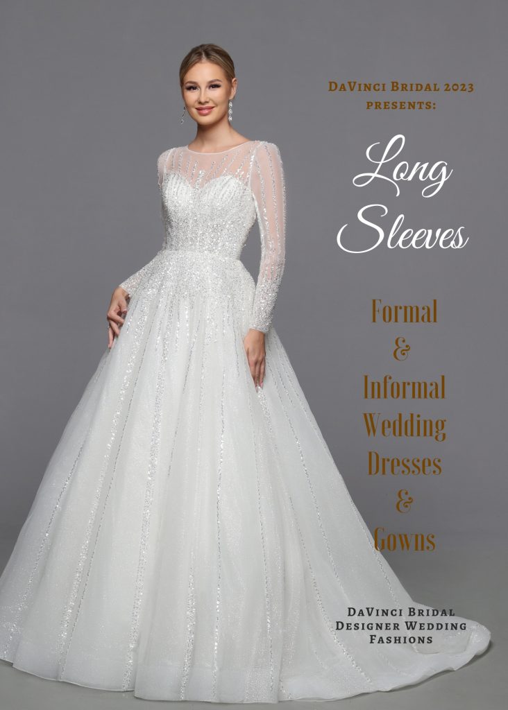 Long Sleeve Wedding Dresses for Winter 2023 DaVinci Bridal