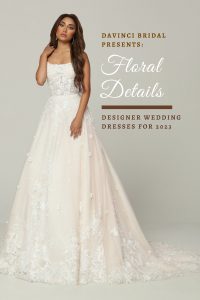 3D Floral Applique Wedding Dreses for 2023