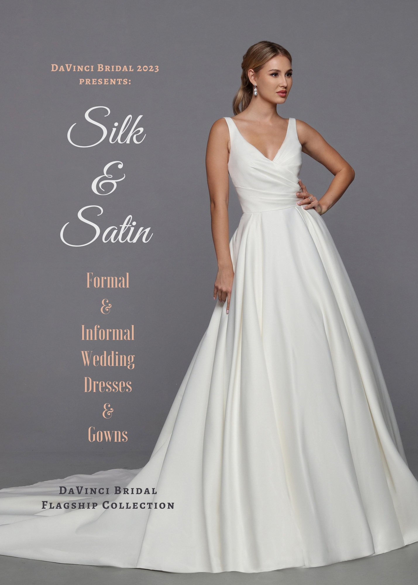 Silk Wedding Dresses For Elegant and Refined Bride | Plain wedding dress, Wedding  dresses simple, Simple wedding gowns