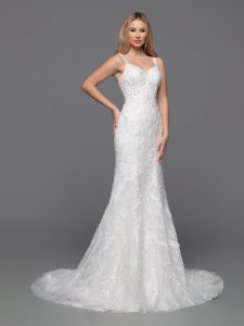 Sparkling Beaded Wedding Dresses for 2024: DaVinci Bridal Style #50805