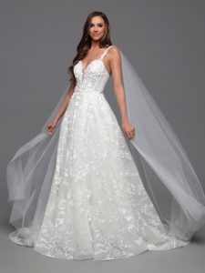 3D Floral Wedding Dresses for Spring 2024: DaVinci Bridal Style #50806
