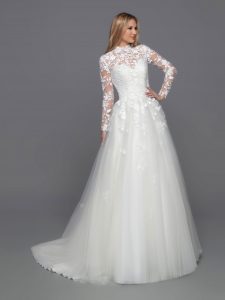 Long Sleeve Wedding Dresses for Winter 2024: DaVinci Bridal Style #50813