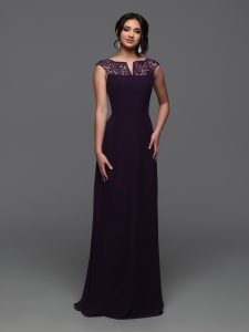 Chiffon & Lace Bridesmaids Dresses for Spring 2024: DaVinci Bridesmaid Style #60603
