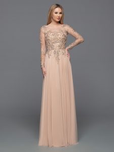 Long Sleeve Bridesmaids Dresses for Winter 2024: DaVinci Bridesmaid Style #60604