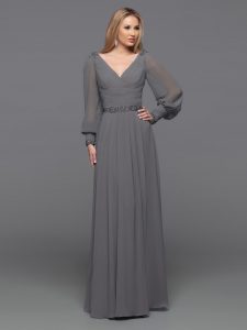 Long Sleeve Bridesmaids Dresses for Winter 2024: DaVinci Bridesmaid Style #60615