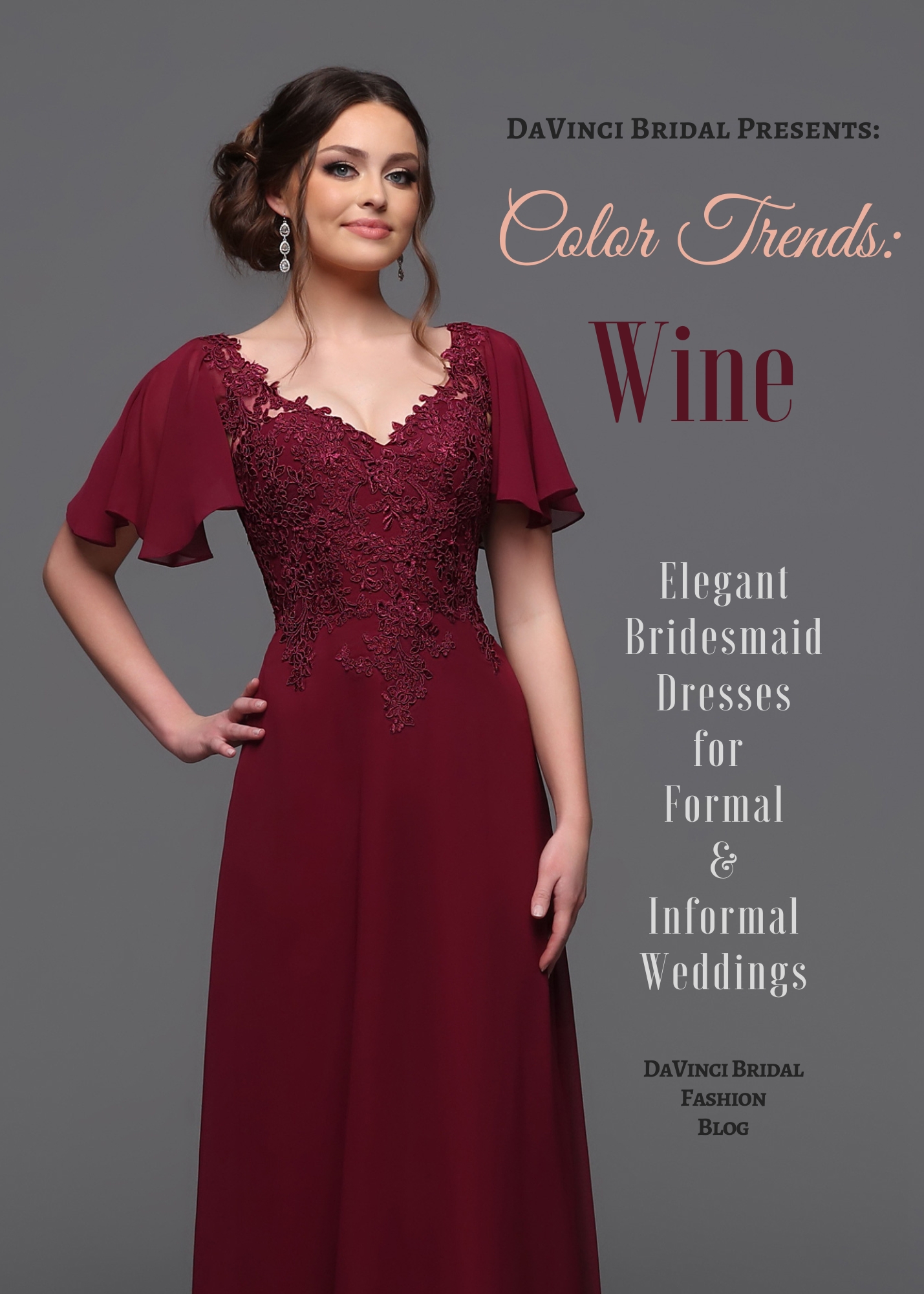 wine bridesmaid dresses