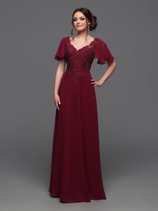 Chiffon & Lace Bridesmaids Dresses for Spring 2024: DaVinci Bridesmaid Style #60620
