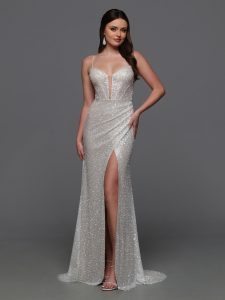 Sparkling Beaded Wedding Dresses for 2024: DaVinci Bridal Style #50833