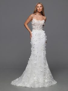 3D Floral Wedding Dresses for Spring 2024: DaVinci Bridal Style #50835
