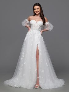 Formal Ball Gown Wedding Dresses for Winter 2024: DaVinci Bridal Style #50836