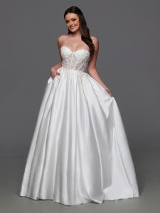 Formal Ball Gown Wedding Dresses for Winter 2024: DaVinci Bridal Style #50839