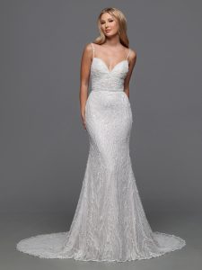 Sparkling Beaded Wedding Dresses for 2024: DaVinci Bridal Style #50841