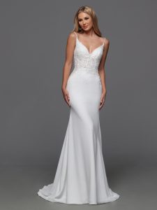 Long Sleeve Wedding Dresses for Winter 2024: DaVinci Bridal Style #50846