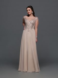 Long Sleeve Bridesmaids Dresses for Winter 2024: DaVinci Bridesmaid Style #60638