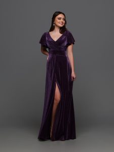 Slit Skirt Bridesmaids Dresses for Winter 2024: DaVinci Bridesmaid Style #60645