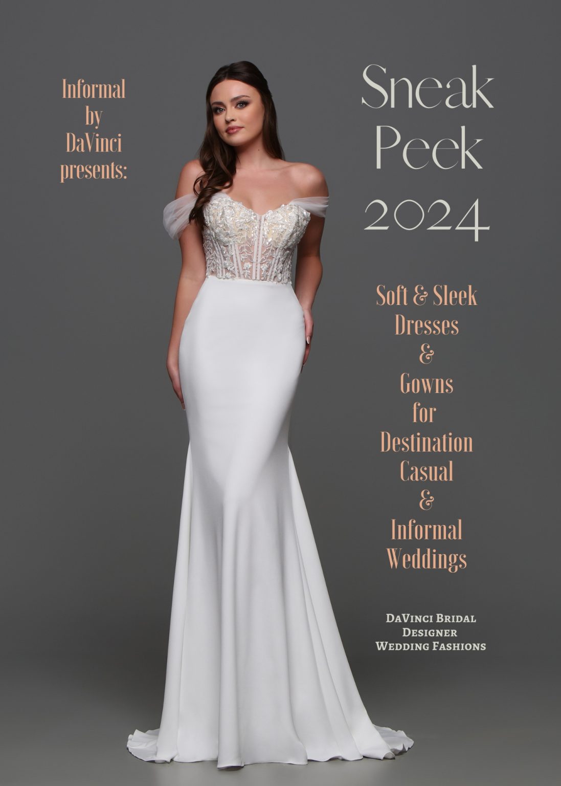 Informal By DaVinci Wedding Dresses 2024 Sneak Peek DaVinci Bridal   Informal By DaVinci 2024 Wedding Dress Sneak Peek 1097x1536 