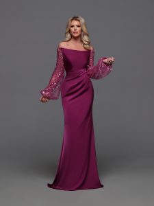 Off the Shoulder Bridesmaids Dresses for 2024: DaVinci Bridesmaid Style #60687