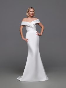 Best Off the Shoulder Wedding Dresses for 2024: Informal by DaVinci Style #F166