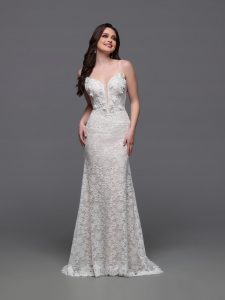 Informal Wedding Dresses with 3D Flowers: Informal by DaVinci Style #F169