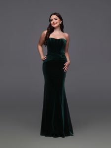 New Velvet Bridesmaids Dresses for Winter 2025: DaVinci Bridesmaid Style #60738